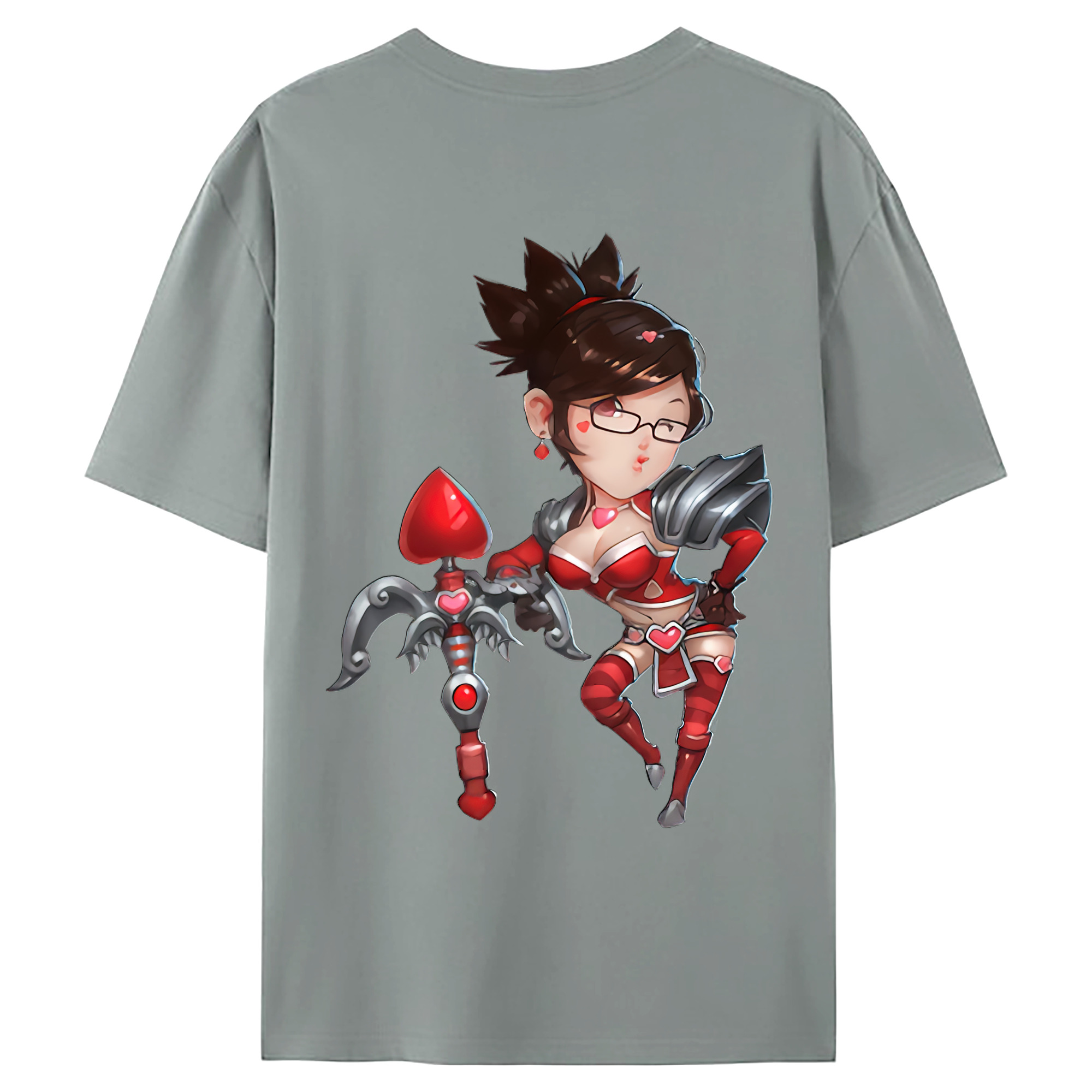 （画像用） リーグ・オブ・レジェンド League of Legends LOL 綿100％ メンズ半袖Tシャツ（バックプリント） 通気性